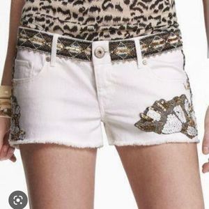 NWT Express beaded embellished shorts